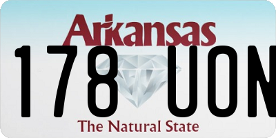 AR license plate 178UON