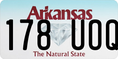 AR license plate 178UOQ