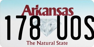 AR license plate 178UOS