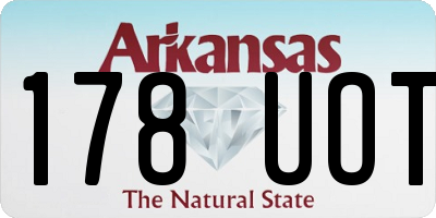 AR license plate 178UOT