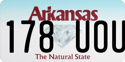 AR license plate 178UOU