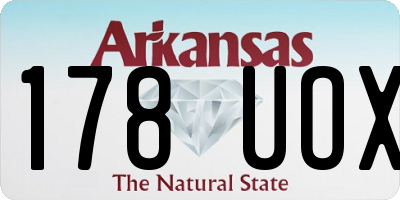 AR license plate 178UOX