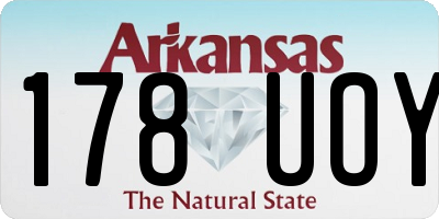 AR license plate 178UOY