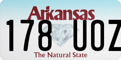 AR license plate 178UOZ