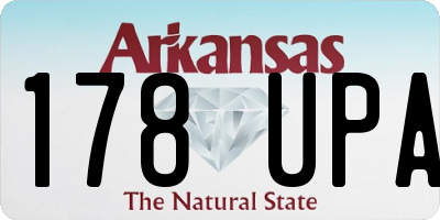 AR license plate 178UPA