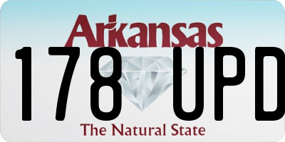 AR license plate 178UPD