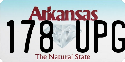 AR license plate 178UPG