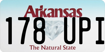AR license plate 178UPI