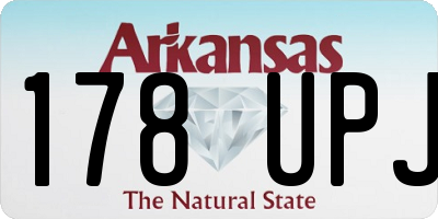 AR license plate 178UPJ