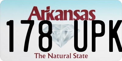 AR license plate 178UPK