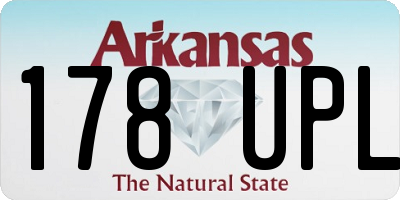 AR license plate 178UPL
