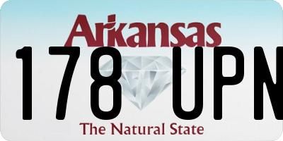 AR license plate 178UPN