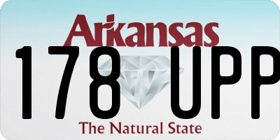 AR license plate 178UPP