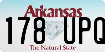 AR license plate 178UPQ