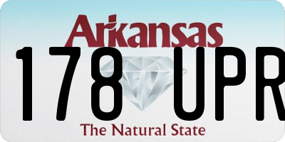 AR license plate 178UPR