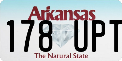 AR license plate 178UPT