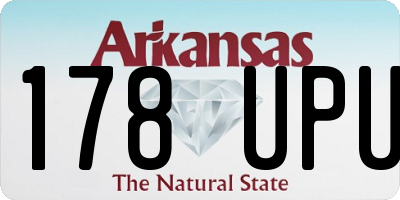 AR license plate 178UPU