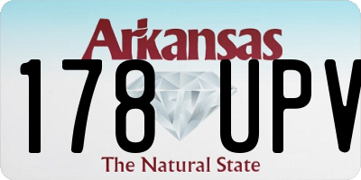 AR license plate 178UPV