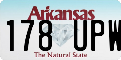 AR license plate 178UPW