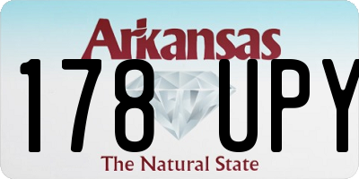 AR license plate 178UPY