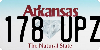 AR license plate 178UPZ