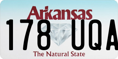 AR license plate 178UQA
