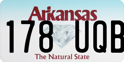 AR license plate 178UQB