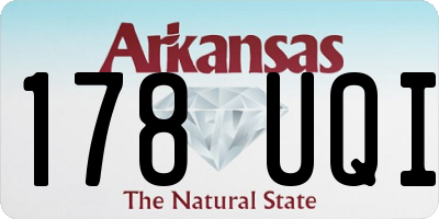 AR license plate 178UQI
