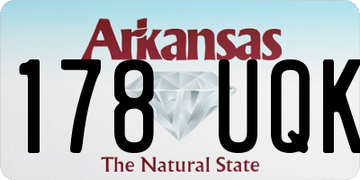 AR license plate 178UQK