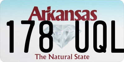 AR license plate 178UQL