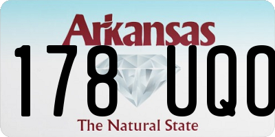 AR license plate 178UQO