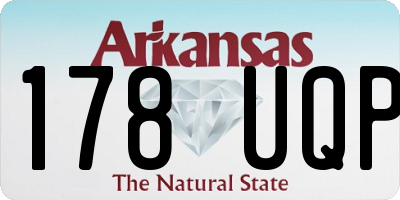 AR license plate 178UQP