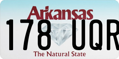 AR license plate 178UQR
