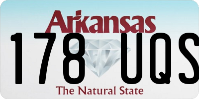 AR license plate 178UQS
