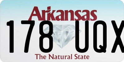 AR license plate 178UQX