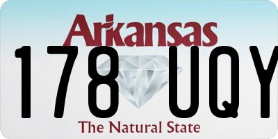 AR license plate 178UQY