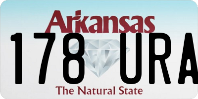AR license plate 178URA