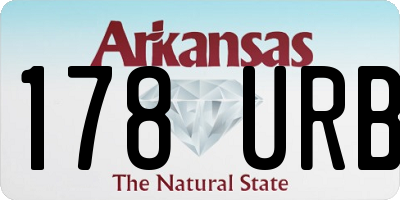 AR license plate 178URB
