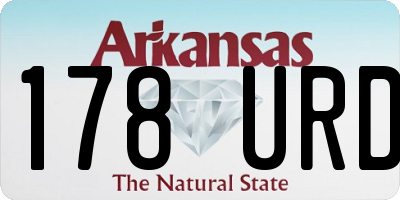 AR license plate 178URD