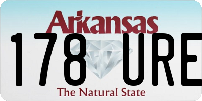 AR license plate 178URE
