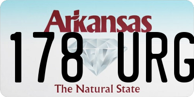 AR license plate 178URG