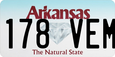 AR license plate 178VEM