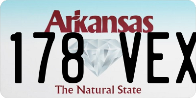 AR license plate 178VEX