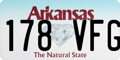 AR license plate 178VFG