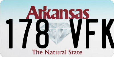AR license plate 178VFK