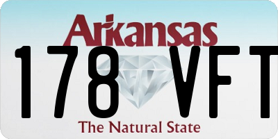 AR license plate 178VFT