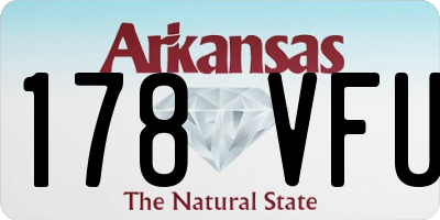 AR license plate 178VFU