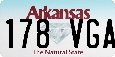 AR license plate 178VGA