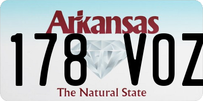 AR license plate 178VOZ