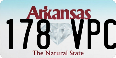 AR license plate 178VPC
